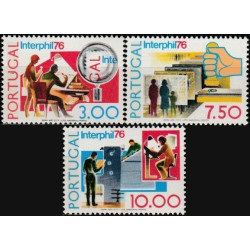 Portugalijos pašto ženklai (1976). Filatelijos paroda Interphil (JAV)