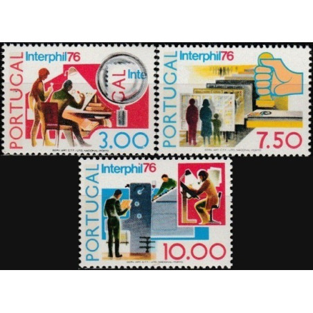 Portugalijos pašto ženklai (1976). Filatelijos paroda Interphil (JAV)
