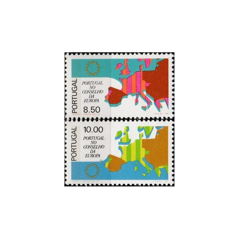Portugalijos pašto ženklai (1977). Europos Taryba