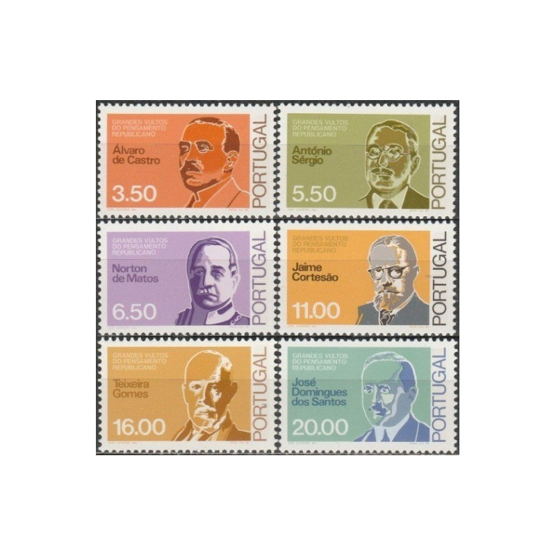 Portugal stamps (1980) for sale. Famous people
