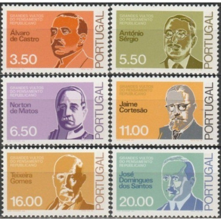 Portugalijos pašto ženklai (1980). Žymūs žmonės