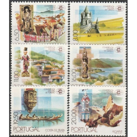 Portugalijos pašto ženklai (1980). Kraštovaizdžiai ir architektūra