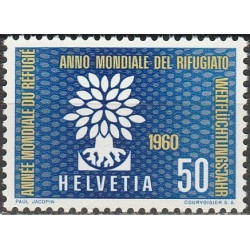 Šveicarijos pašto ženklai (1960). Pasauliniai pabėgėlių metai