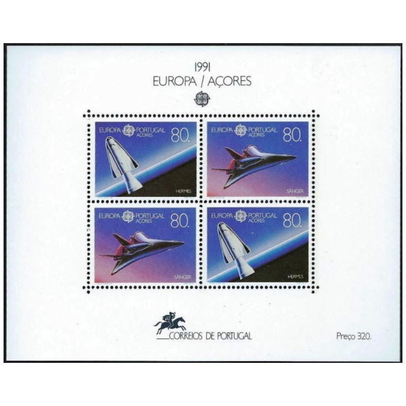 Azorų pašto ženklai (1991). Europos kosmoso tyrinėjimai