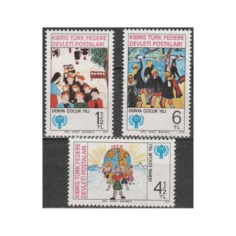 Turkų Kipro pašto ženklai (1979). Tarptautiniai vaiko metai