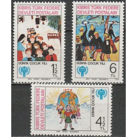 Turkų Kipro pašto ženklai (1979). Tarptautiniai vaiko metai