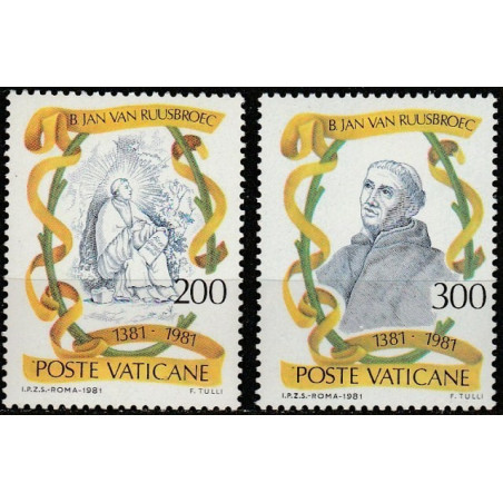 Vatican stamps (1981) for sale. John of Ruusbroec (Flemish mystic)
