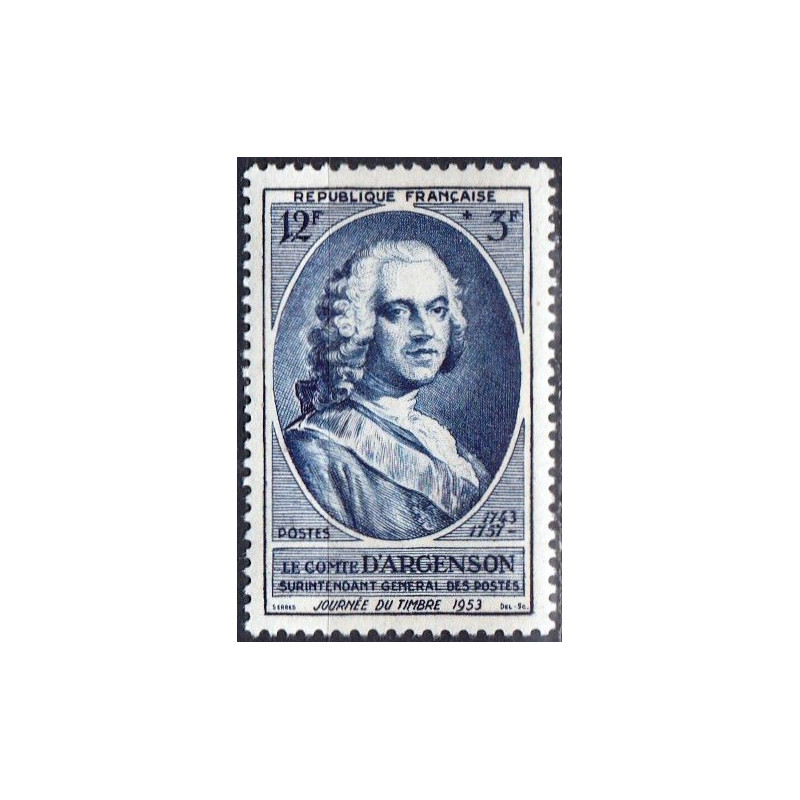 Prancūzijos pašto ženklai (1953). Pašto ženklo diena
