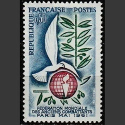 Prancūzijos pašto ženklai (1961). Karo veteranai