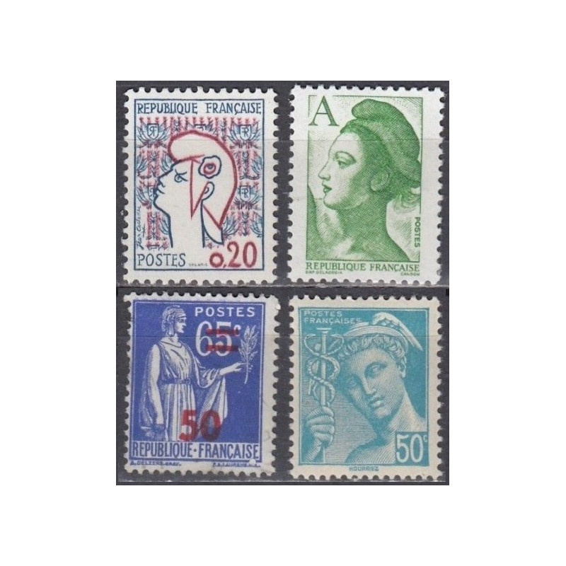 Prancūzijos pašto ženklai (1976). Nacionaliniai veikėjai