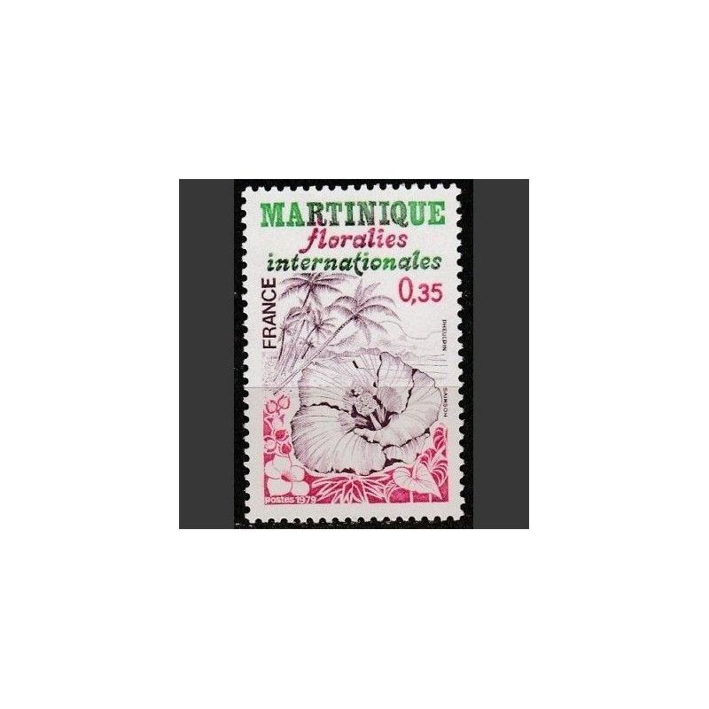 Prancūzijos pašto ženklai (1979). Gėlės