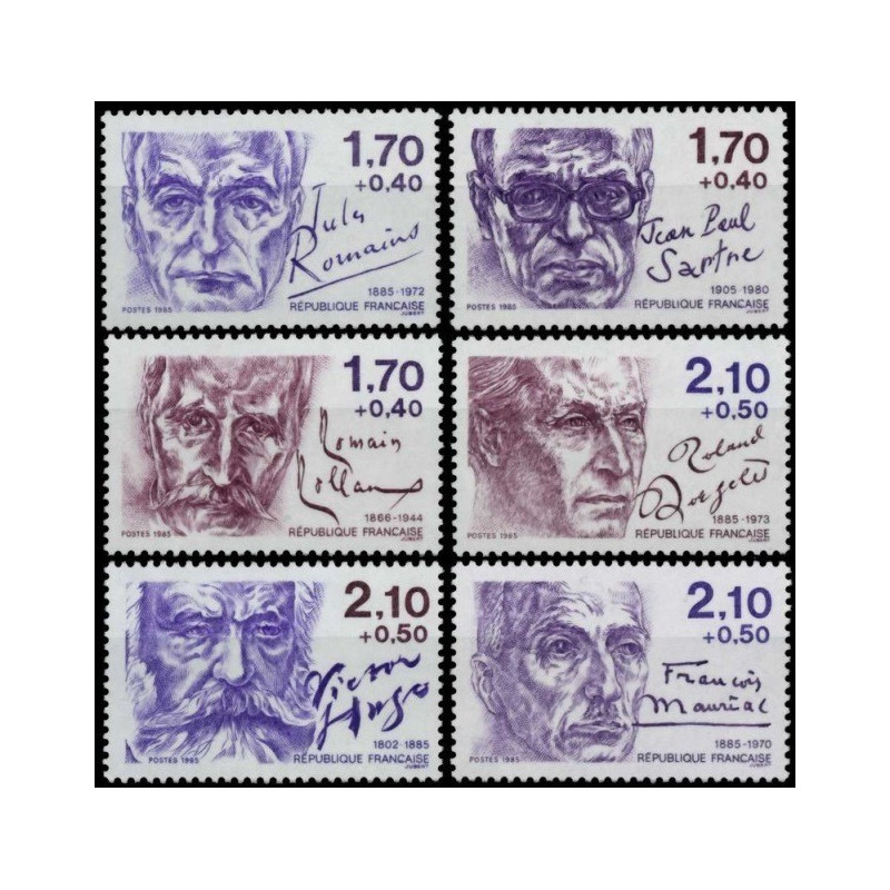 France stamps (1985) for sale. Writers