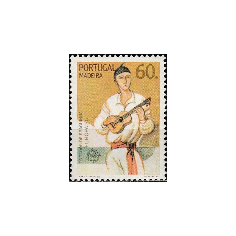 Madeiros pašto ženklai (1985). Europos muzikos metai