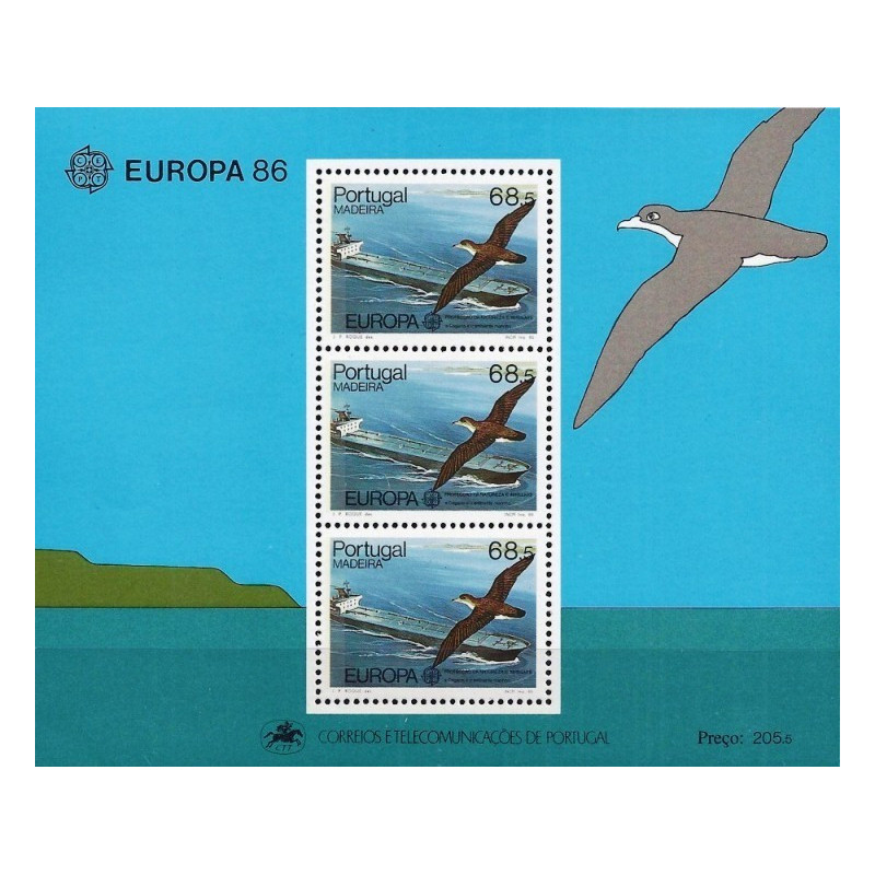 Madeiros pašto ženklai (1986). Aplinkos apsauga: vandens paukščiai