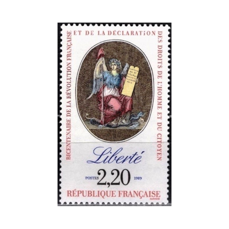 Prancūzijos pašto ženklai (1989). Didžioji Prancūzijos revoliucija