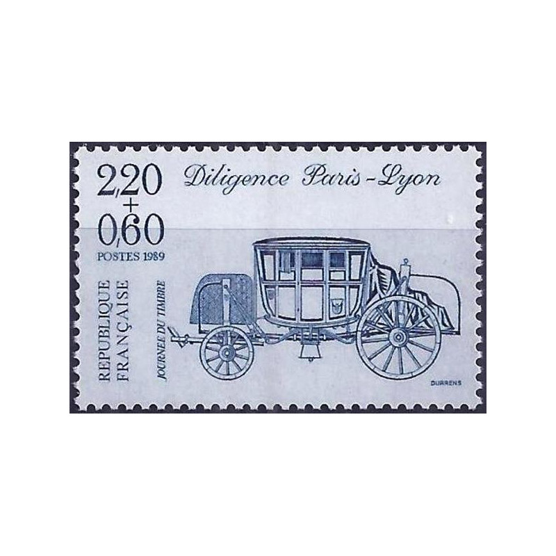 Prancūzijos pašto ženklai (1989). Pašto ženklo diena (pašto karieta)