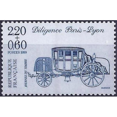 Prancūzijos pašto ženklai (1989). Pašto ženklo diena (pašto karieta)