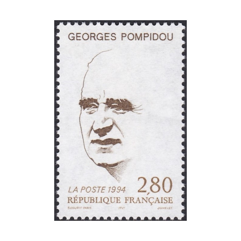 Prancūzijos pašto ženklai (1994). Prezidentas Pompidu