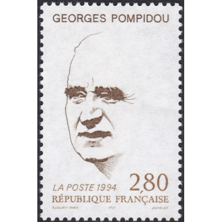 France stamps (1994) for sale. President Georges Pompidou