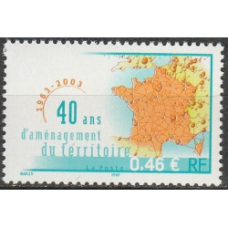 Prancūzijos pašto ženklai (2003). Žemėlapiai