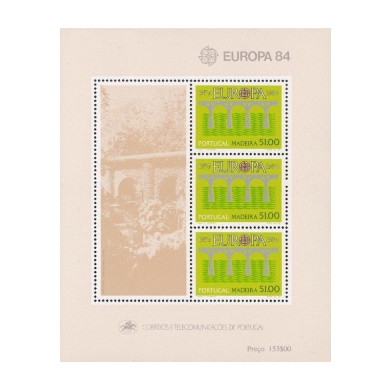 Madeiros pašto ženklai (1984). CEPT - 25-eri metai, Stilizuotas tiltas