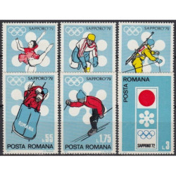 Rumunijos pašto ženklai (1971). Saporo žiemos olimpinės žaidynės