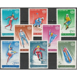 Rumunijos pašto ženklai (1987). Kalgario žiemos olimpinės žaidynės