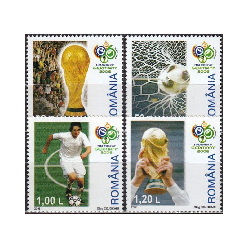 Rumunijos pašto ženklai (2006). FIFA Pasaulio taurė Vokietijoje