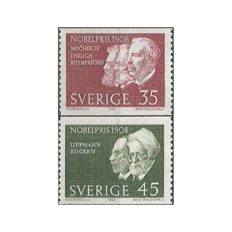 Sweden stamps (1968) for sale. Nobel Prize laureates