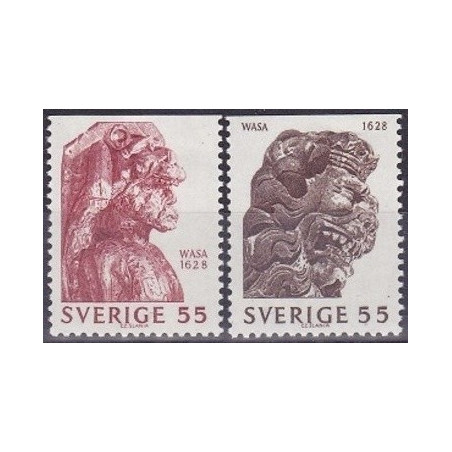 Švedijos pašto ženklai (1969). Karo laivo Waza dekoracijos