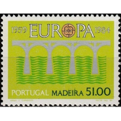 Madeiros pašto ženklai (1984). CEPT - 25-eri metai, Stilizuotas tiltas