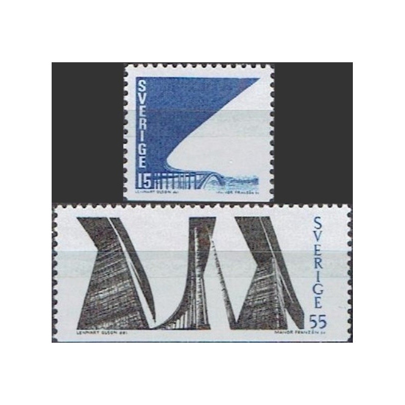 Švedijos pašto ženklai (1969). Tjorno tiltas