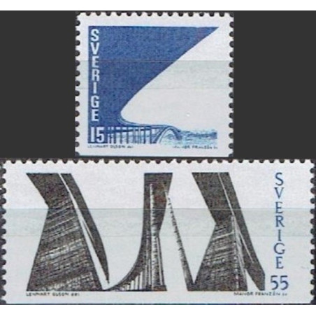 Švedijos pašto ženklai (1969). Tjorno tiltas