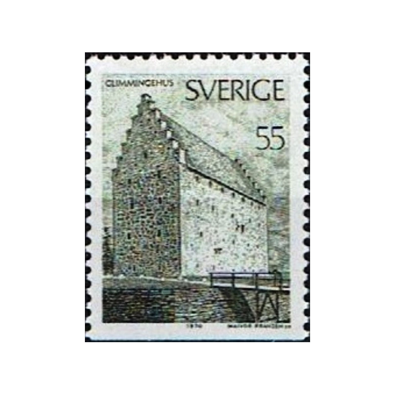 Švedijos pašto ženklai (1970). Viduramžių tvirtovė (fortas)
