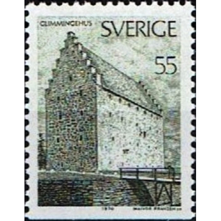 Švedijos pašto ženklai (1970). Viduramžių tvirtovė (fortas)