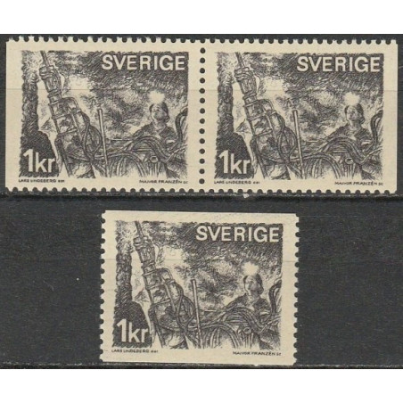 Švedijos pašto ženklai (1970). Kalnakasys