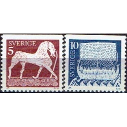 Švedijos pašto ženklai (1973). Vikingų piešiniai (akmeniniai)