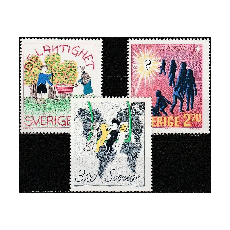 Švedijos pašto ženklai (1985). Tarptautiniai jaunimo metai