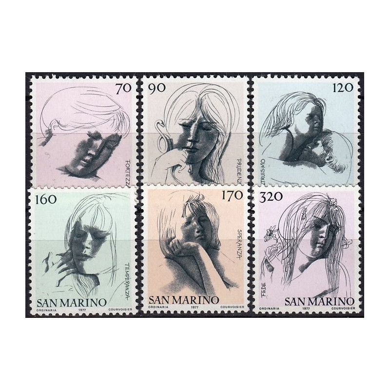 San Marino stamps (1977) for sale. People
