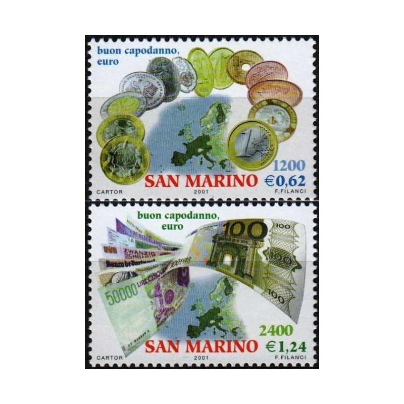 San Marino stamps (2001) for sale. Euro