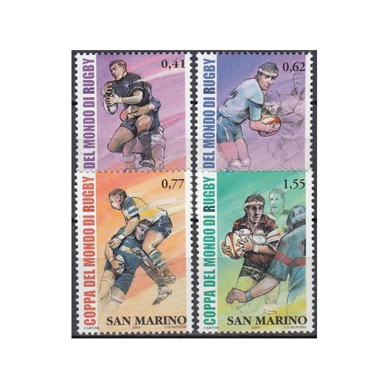 San Marino stamps (2003) for sale. World rugby championship