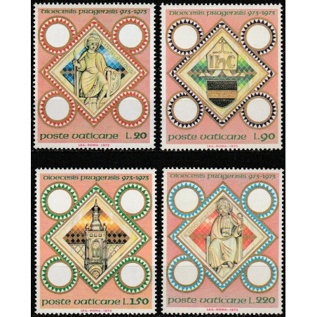Vatikano pašto ženklai (1973). Prahos Vyskupijos 1000-metis