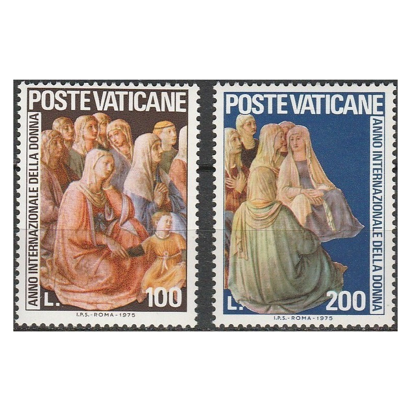 Vatikano pašto ženklai (1975). Tarptautiniai moters metai