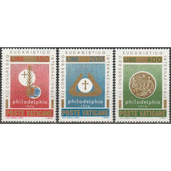 Vatikano pašto ženklai (1976). Eucharistinis kongresas Filadelfijoje