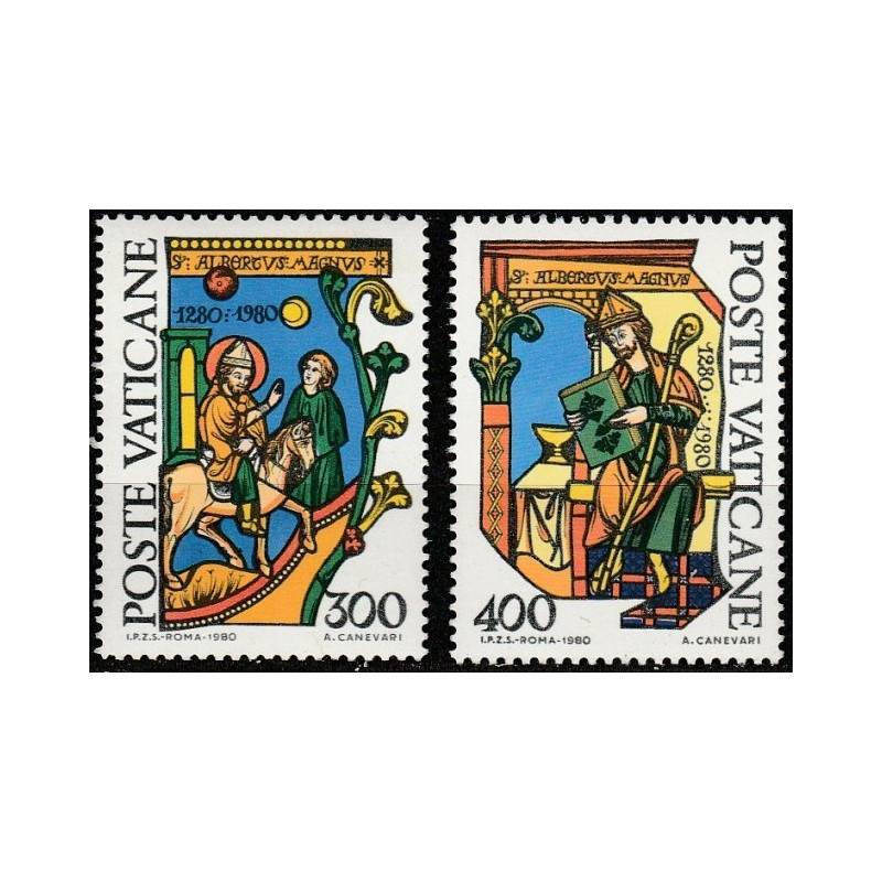 Vatikano pašto ženklai (1980). Šv. Magnus, bažnyčios mokytojas