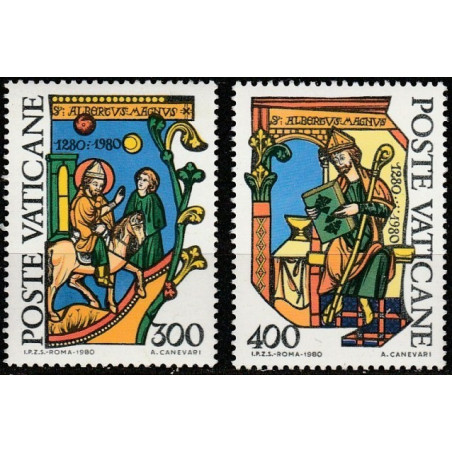 Vatikano pašto ženklai (1980). Šv. Magnus, bažnyčios mokytojas
