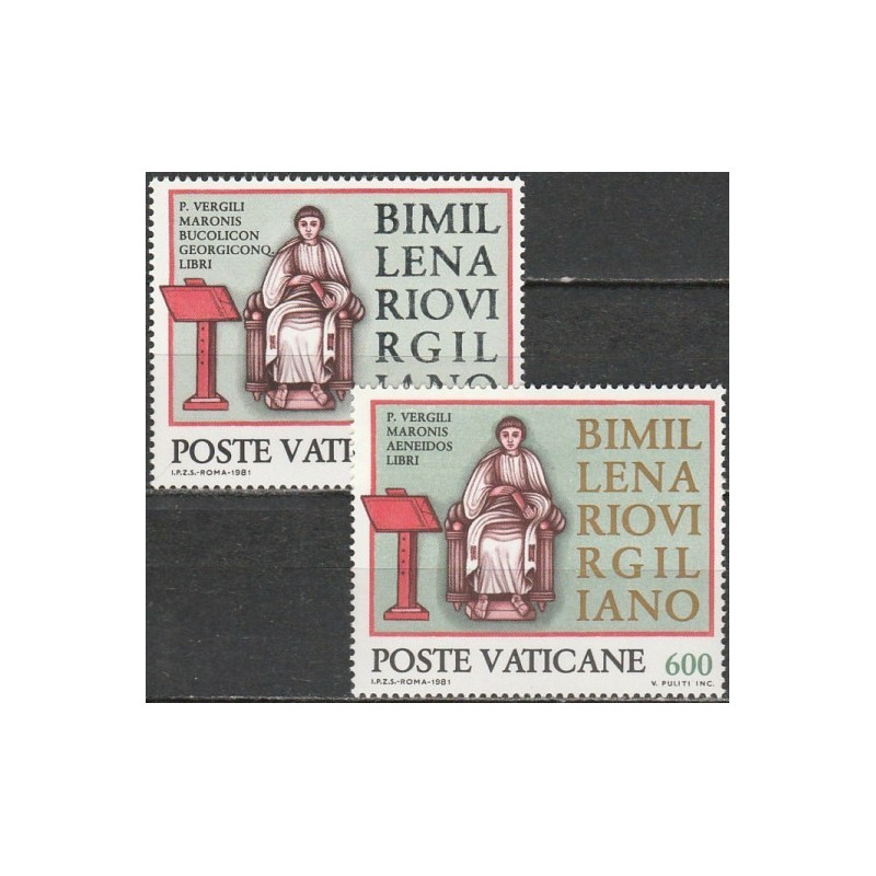 Vatikano pašto ženklai (1981). Romėnų rašytojas Vergilijus