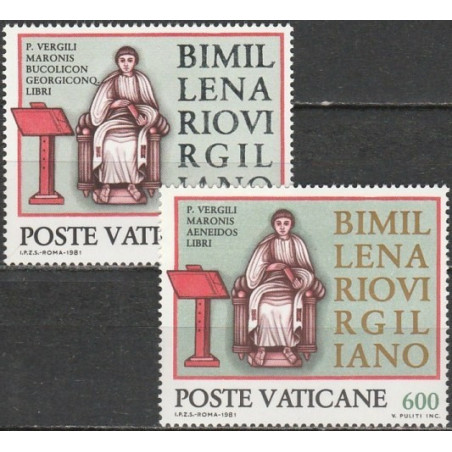 Vatikano pašto ženklai (1981). Romėnų rašytojas Vergilijus