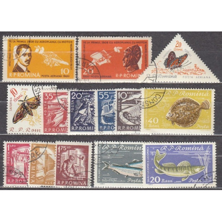 Romania 1960 - Set of cancelled stamps