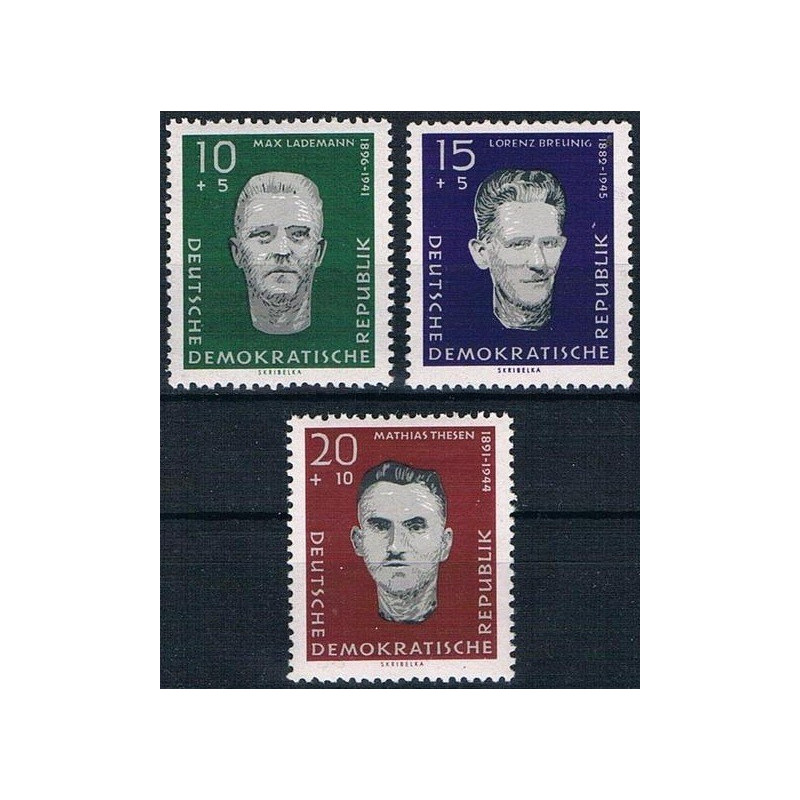 Rytų Vokietijos pašto ženklai (1960). Vokiečių komunistai